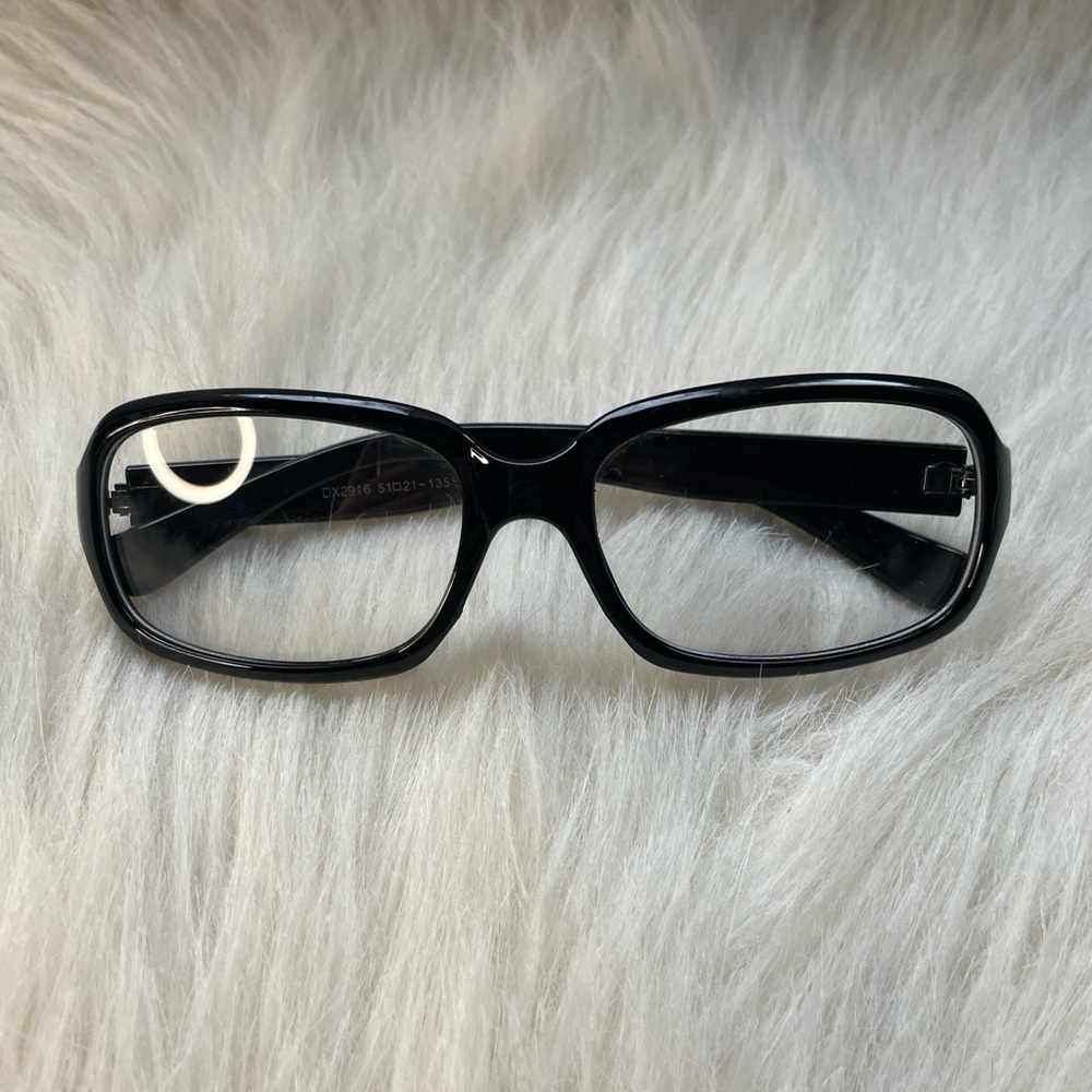 ASOS Black Rectangular Sunglasses